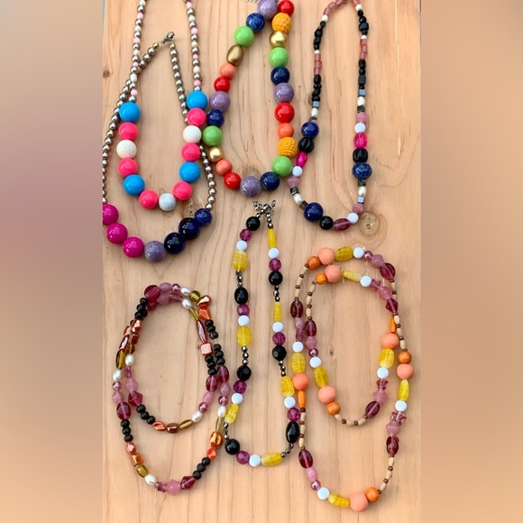 LGBTQ & Pride Rainbow Chunky Necklace from Recycled Materials - Picture 8 of 8